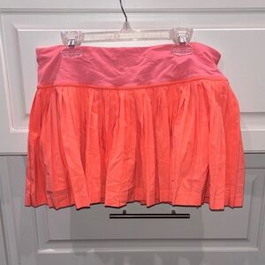 Lululemon coral  pleated tennis skirt 6